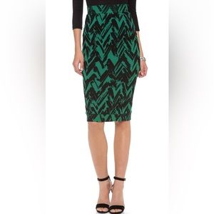 Rachel Pally green and black pencil skirt/tube dress